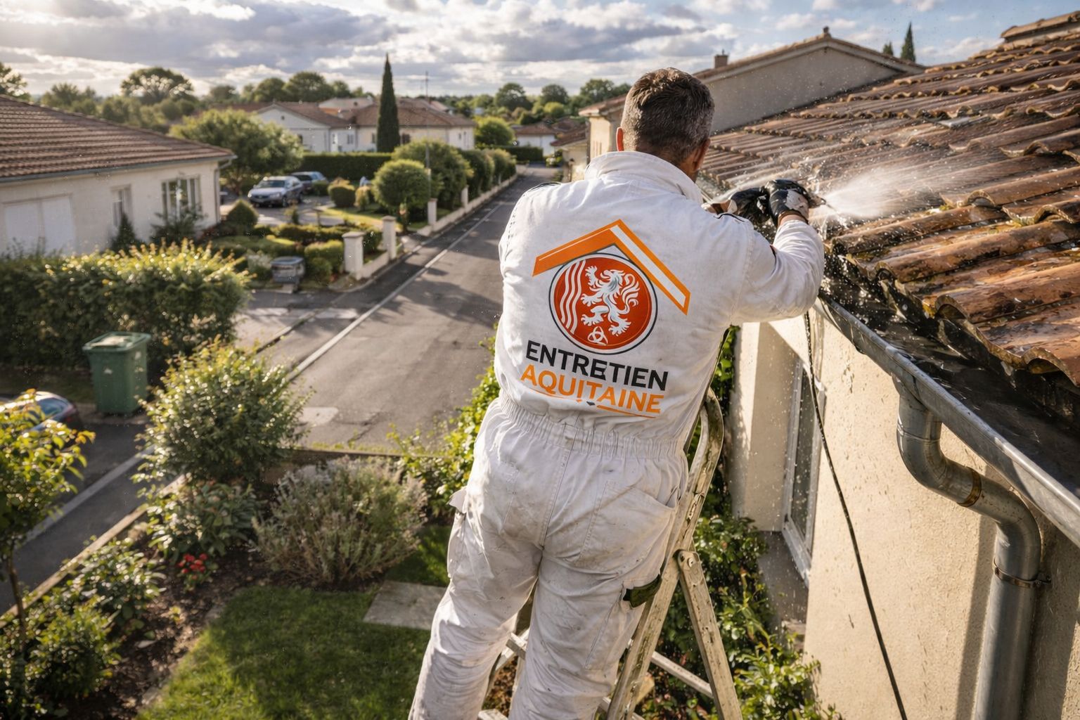 Nettoyage professionnel de gouttières à Bordeaux par Entretien Aquitaine