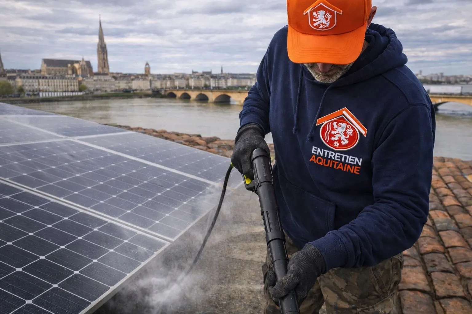 Nettoyage de panneaux solaires photovoltaïques à Bordeaux – Entretien Aquitaine