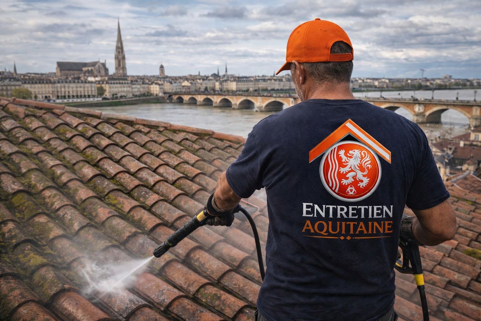 Nettoyage professionnel de toiture à Bordeaux par Entretien Aquitaine